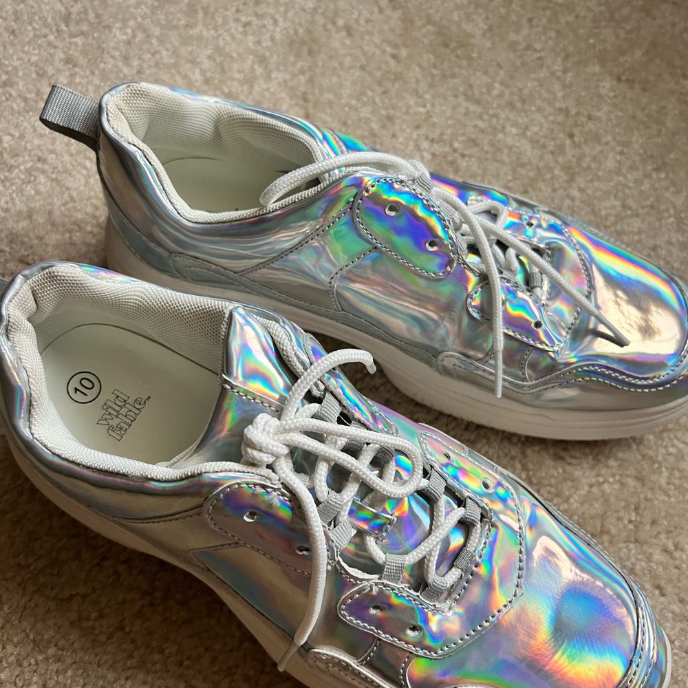 Wild Fable Platform Holographic Sneakers